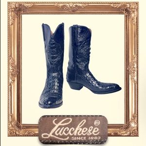 Lucchese Men’s Classic Style 2001 Custom Caiman Hornback Cut 9.5D